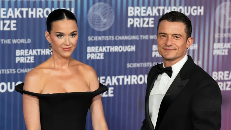 Orlando Bloom and Katy Perry arrive at the 10th Annual Breakthrough Prize Ceremony at Academy Museum of Motion Pictures