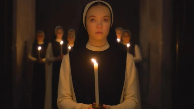 Sister Cecilia (Sydney Sweeney) in a scene from "Immaculate"